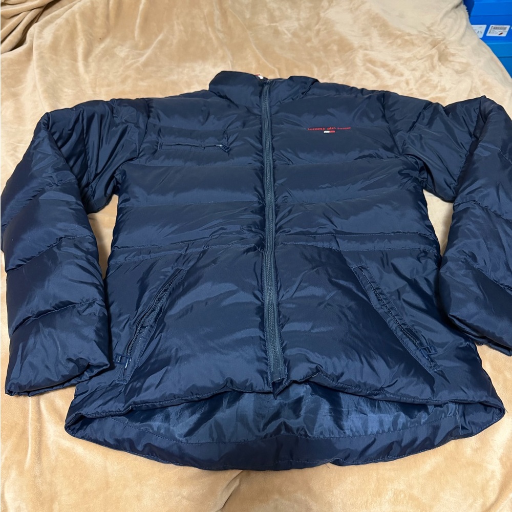 Tommy Hilfiger Navy Blue Jacket Puffer Coat Jacket Women’s Small